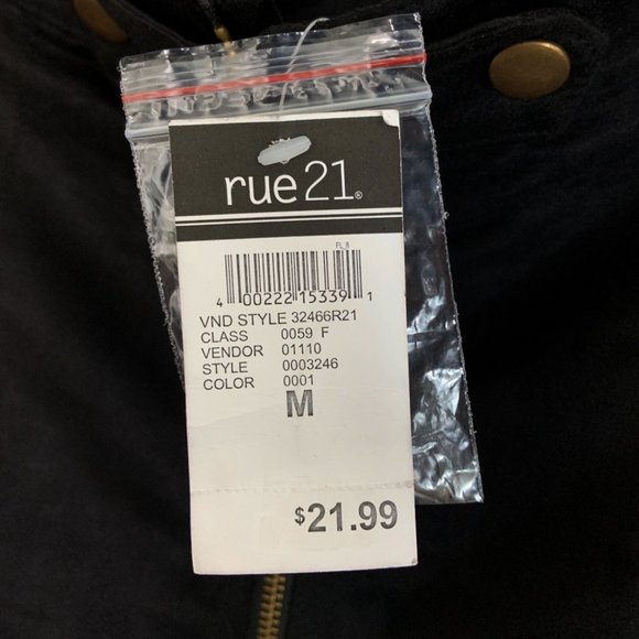 Velvet Front Button & Zipper Detail Mini Skirt - Picture 5 of 6